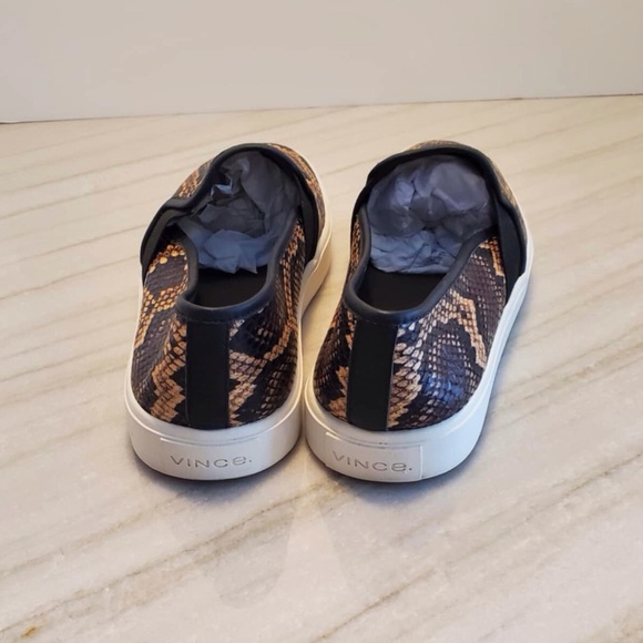 Vince Blair-5 Senegal Snake Effect Slip On Sneaker 7.5